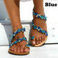 Woman Sandals Rhinestones Chains Thong Gladiator Crystal Chaussure