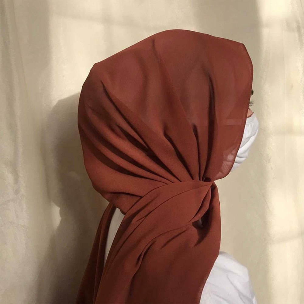 Muslim Chiffon Hijab Shawls Scarf for Women