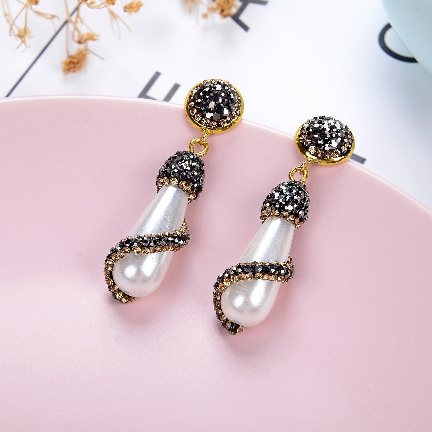 High Quality Natural Stone  Drop Exquisite Earring