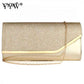 Envelope Shaped Clutch Bags With Chain Shoulder Bags