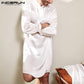 Nightgown Robe Pajamas Silk Satin Long Sleeve Bathrobe
