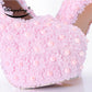 Pink Flower Lace Wedding High heels Platform shoes