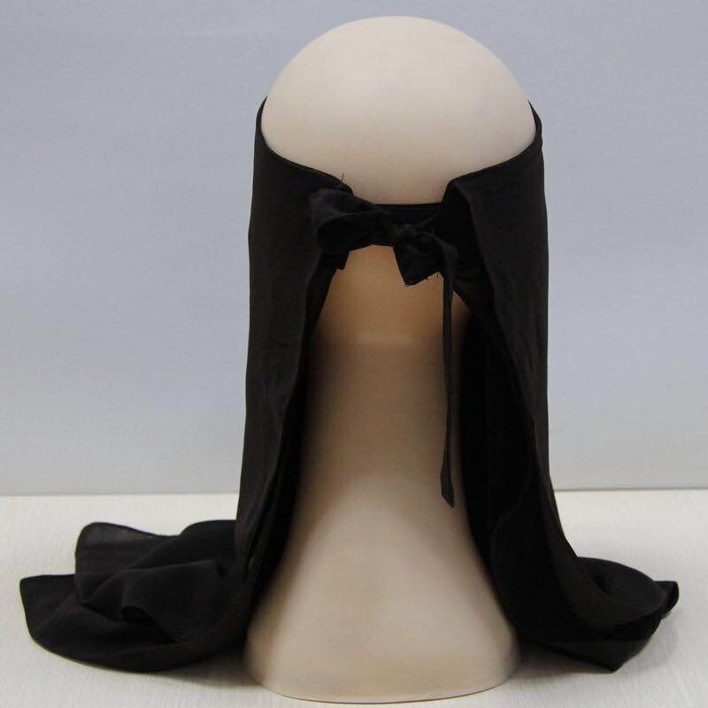 high quality three layers chiffon niqab muslim face cover