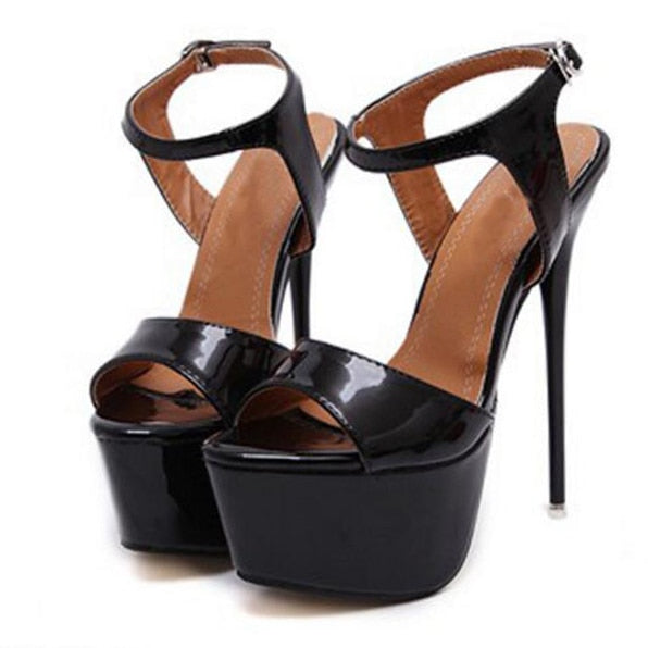 Ankle Strap Heels Platform Sandals Party Shoes High Heels