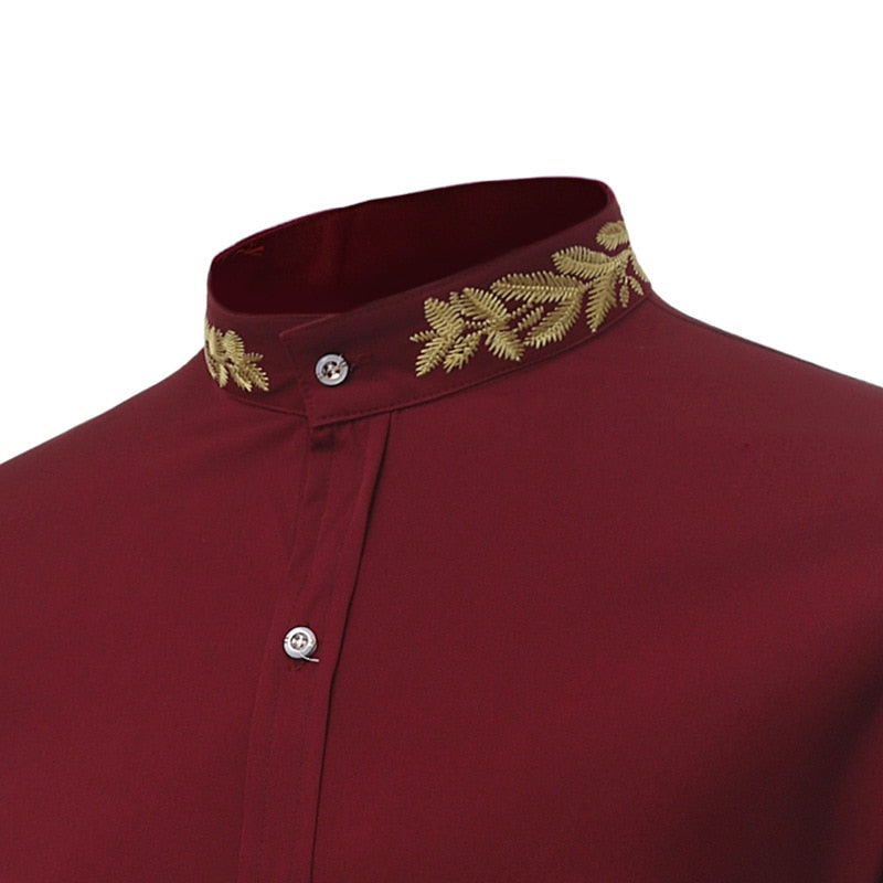 Long Sleeve DHAAHIRA Design Men Shirts