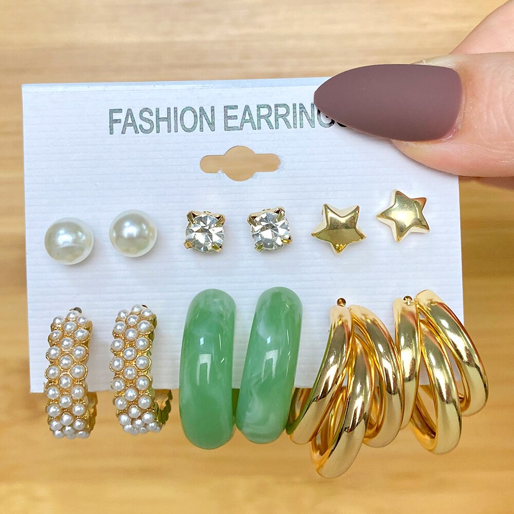 Acrylic Earrings Set