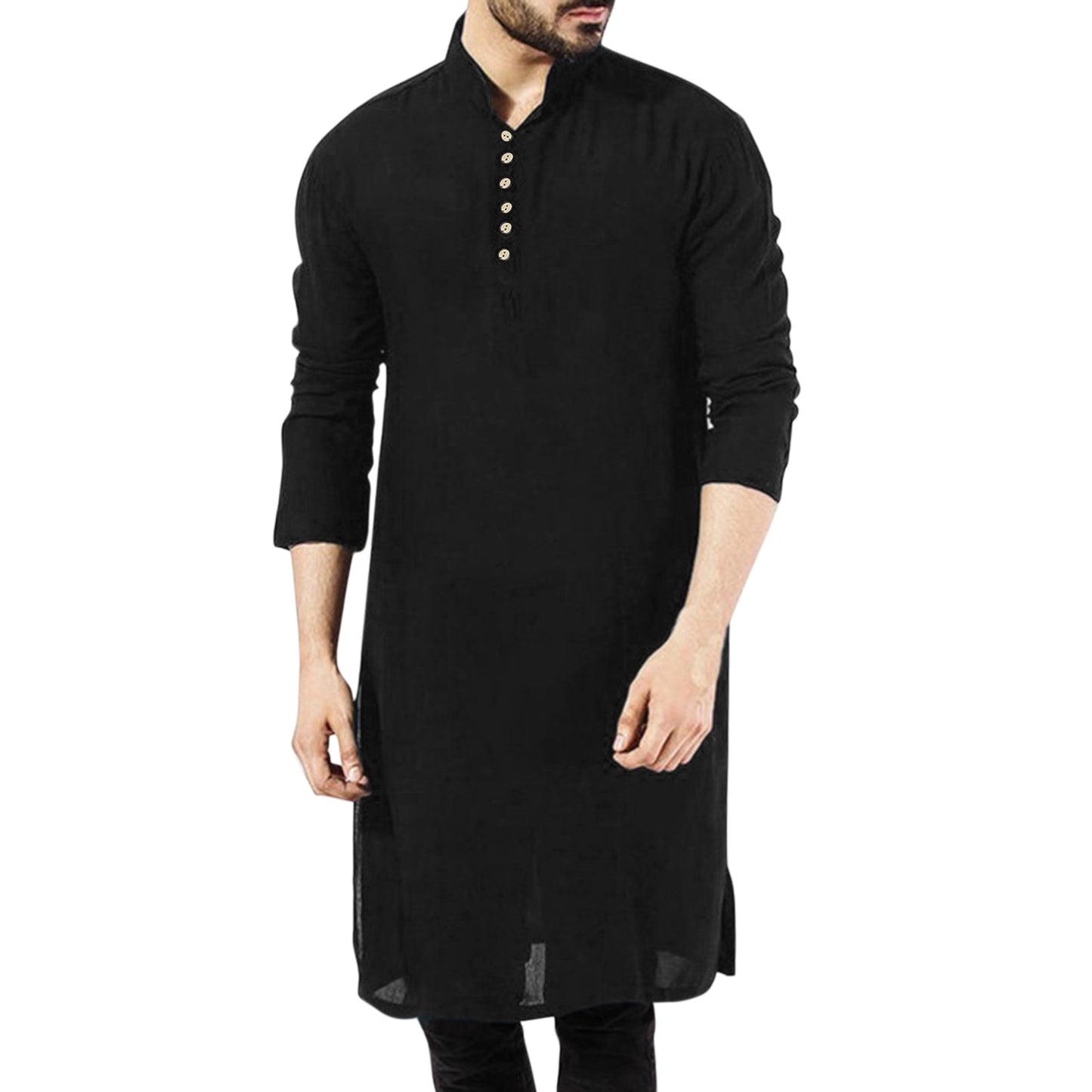 Casual Long Sleeve Salwar Kameez Shirt with Button
