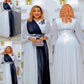Elegant Muslim Party Long Dresses Women With Sashes